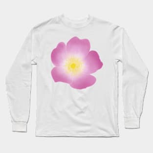 Wild Rose (Rosa acicularis) Long Sleeve T-Shirt